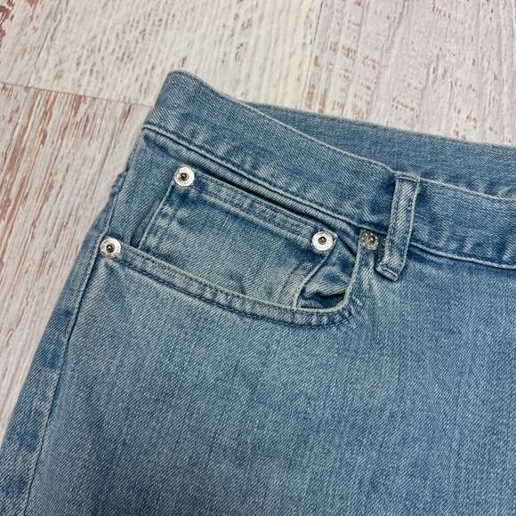 A.P.C. PETIT NEW STANDARD Straight Jeans MENS 33 x 32 Light Wash Distressed - Picture 6 of 12